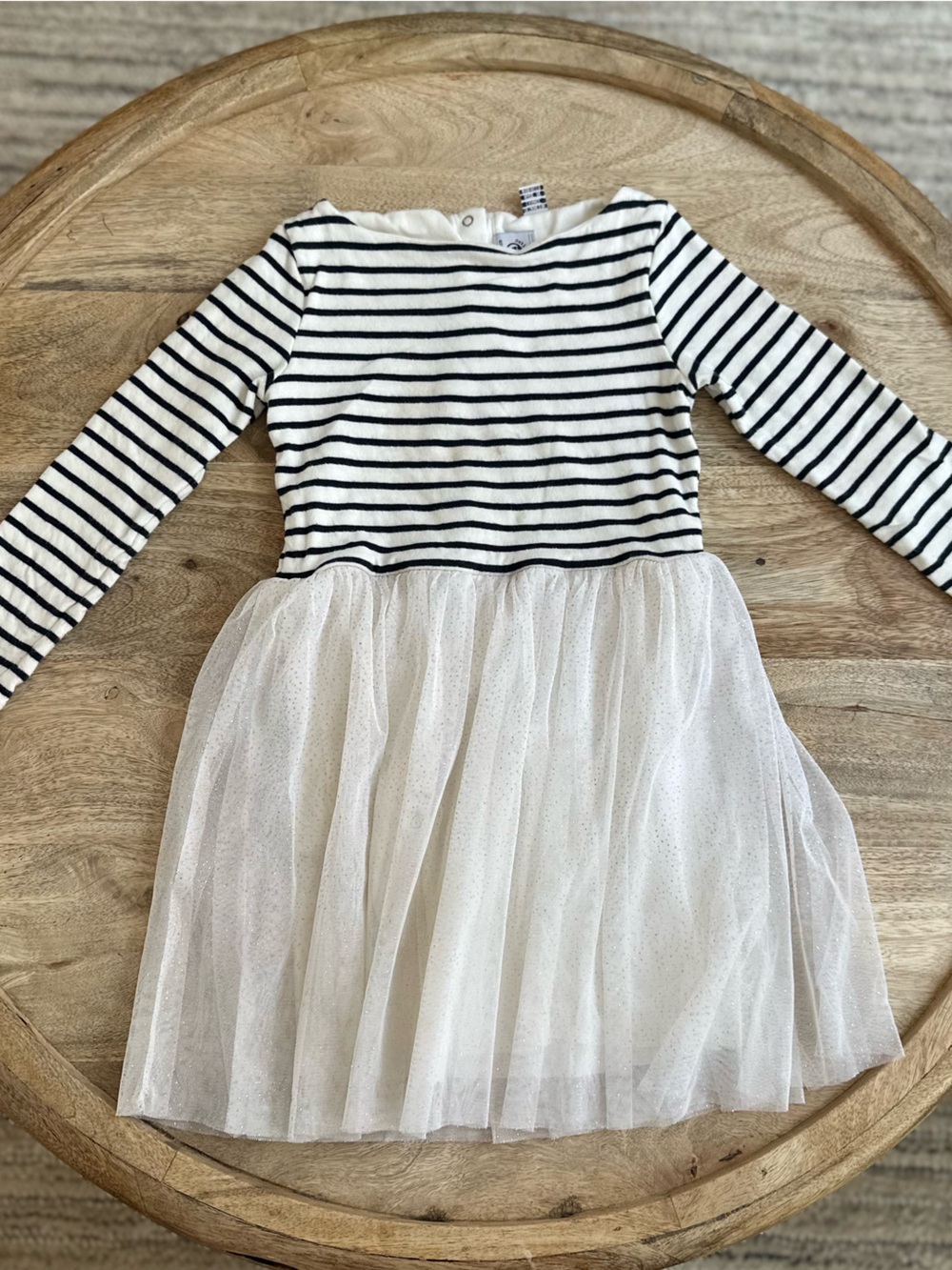 “Petit Bateau” Breton Stripe Tulle Dress | French Parisian Balletcore Size 6